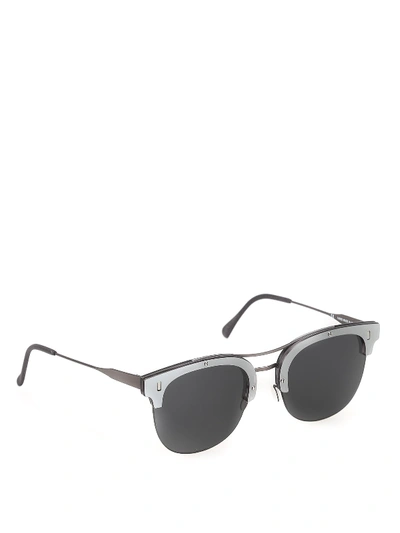 Shop Super Strada J28 Sunglasses In Black
