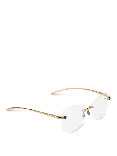 Shop Pomellato Pm0071o Eyewear In Gold-pink-transparent