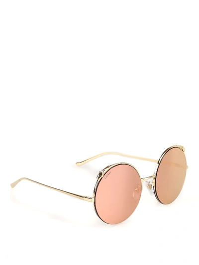 Shop Cartier Ct0149s Sunglasses In Gold-gold-gold
