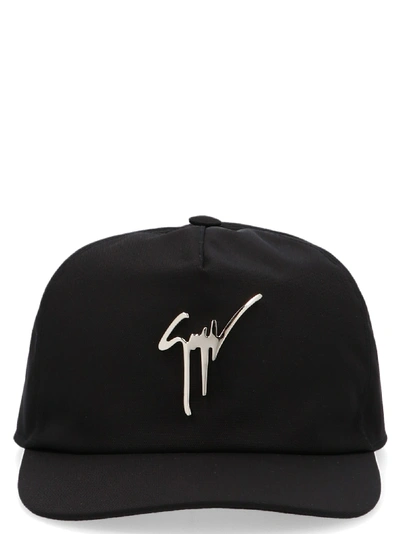 Shop Giuseppe Zanotti Underground Cap In Black