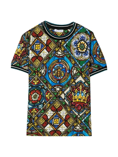 Shop Dolce & Gabbana Multicolor T-shirt