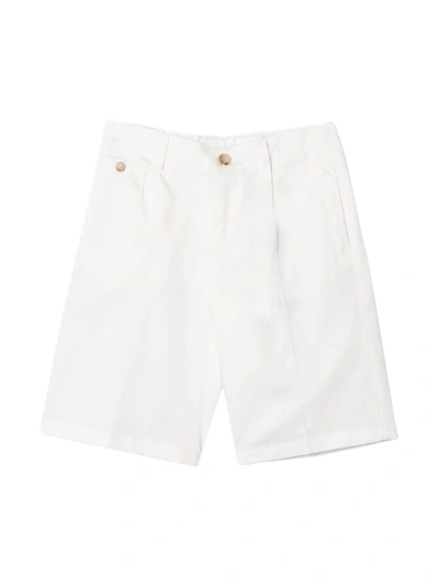 Shop Dolce & Gabbana White Bermuda Shorts In Bianco