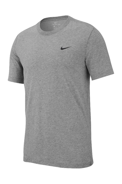 Shop Nike Dri-fit Crew Training T-shirt In Ptclgy/black