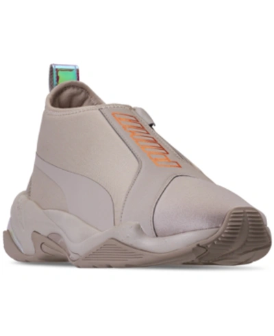 Shop Puma Women's Thunder Running Sneakers From Finish Line In Grey