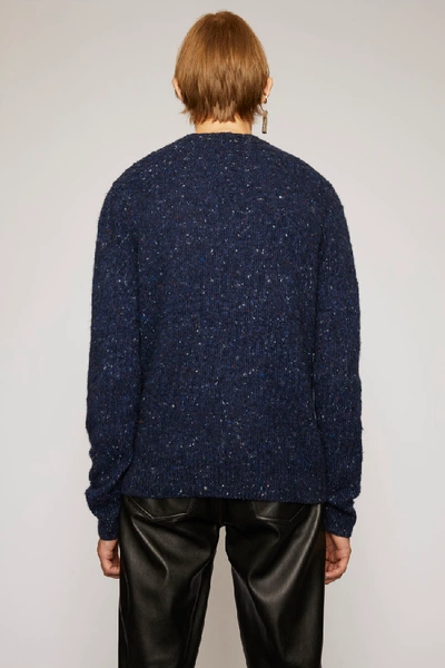 Shop Acne Studios Pilled Melange Sweater Blue Melange