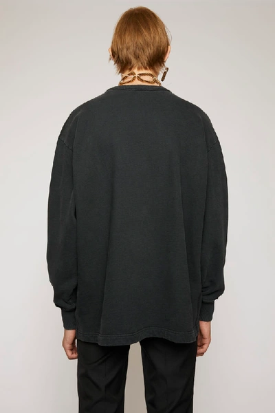 Shop Acne Studios Reverse-logo Sweatshirt Black