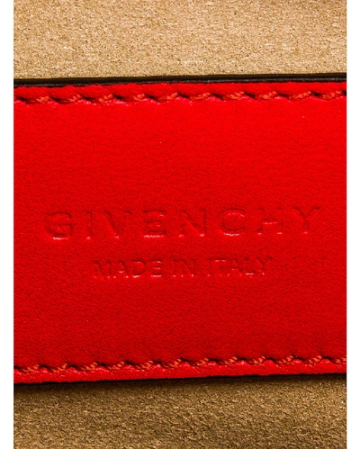 Shop Givenchy Cross 3 Embossed Croc Crossbody Bag In Red