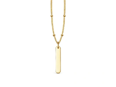 Shop Missoma Round Vertical Bar Necklace 18ct Gold Plated Vermeil