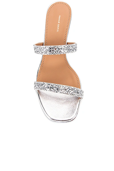 Shop Mansur Gavriel Fino Sandal In Silver