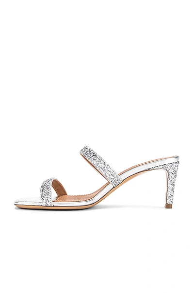 Shop Mansur Gavriel Fino Sandal In Silver