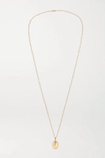 Shop Loquet + Chantal Conrad Lumiere 14-karat Gold Diamond Necklace