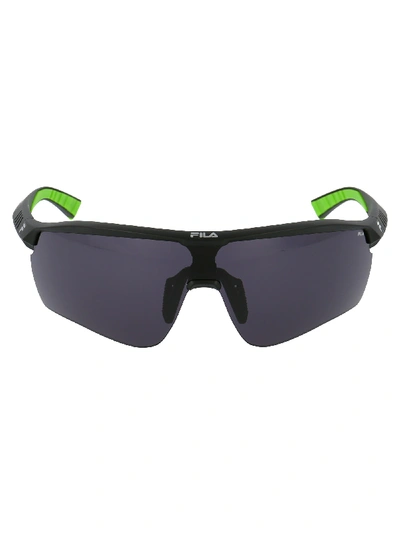 Shop Fila Sunglasses In Matte Black