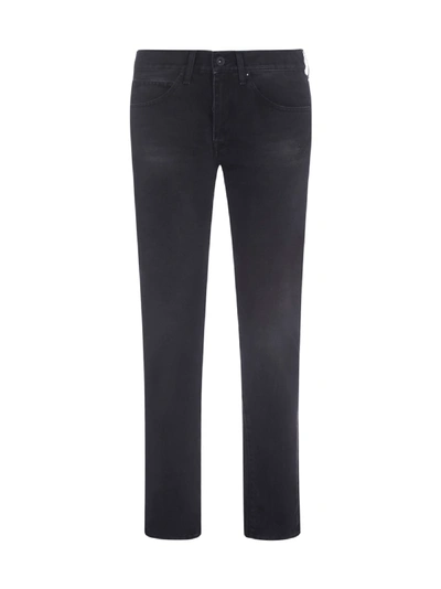 Shop Off-white Diagonal Bands Stretch Denim Skinny Jeans In Black