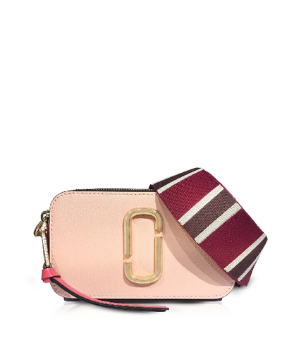 Shop Marc Jacobs Rose Multi Color Block Snapshot Camera Bag In Pink