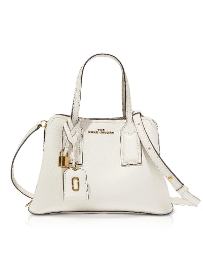 Shop Marc Jacobs The Editor Leather Crossbody Bag In Ivory