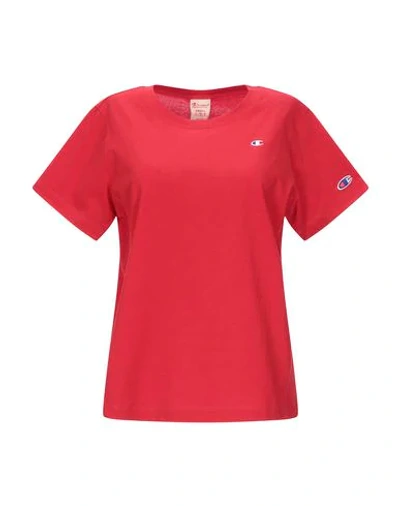 Shop Champion Woman T-shirt Red Size Xs Cotton