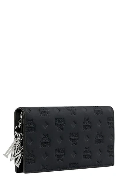 MCM Klara Monogram Leather Flap Wallet