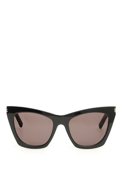 Shop Saint Laurent Kate 241 Sunglasses In Black
