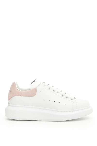 Shop Alexander Mcqueen Oversized Sneakers In White,pink