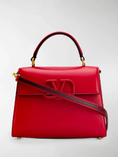 Shop Valentino Vsling Top Handle Bag In Red