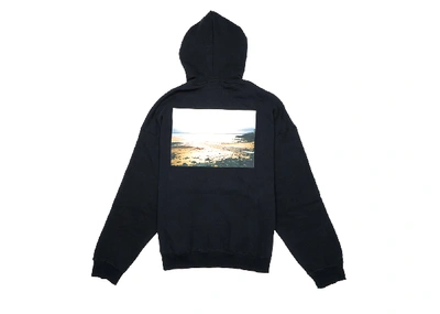 Pre-owned Fear Of God  Essentials Photo Pullover Hoodie Black