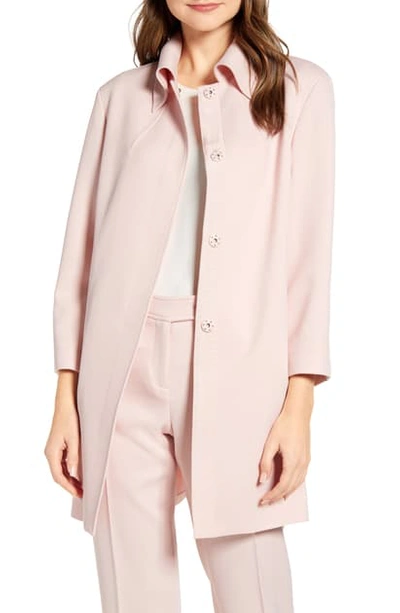 Shop Anne Klein Long Trapeze Jacket In Devonshire