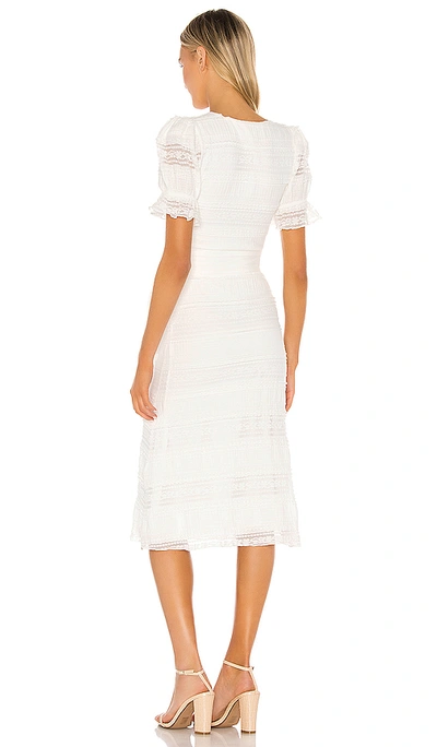 Tularosa Quinn Midi Dress In White