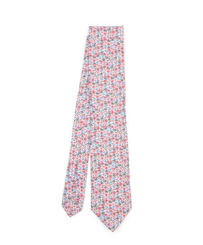 Shop Liberty London Walker Printed Silk Tie In Pink