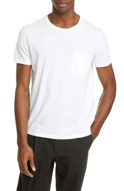 Shop Barena Venezia Giro Pocket T-shirt In Bianco