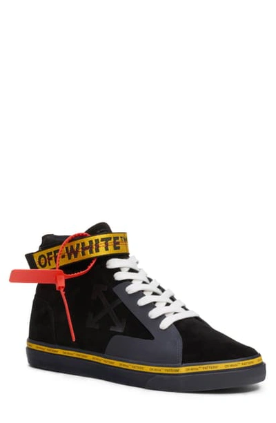 Shop Off-white Mid Skate Sneaker In Black/ Yellow