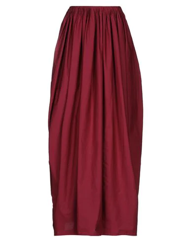 maroon maxi skirt