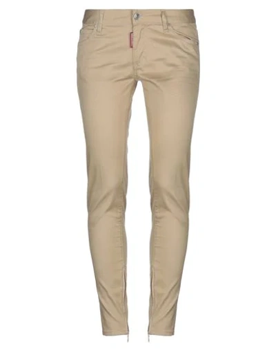 Dsquared2 Casual Pants In Beige