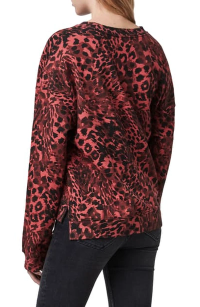 Shop Allsaints Redar Leopard Print Sweatshirt