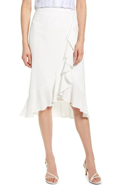 Shop Cupcakes And Cashmere Roxanne Ruffle Skirt In Marshmallow