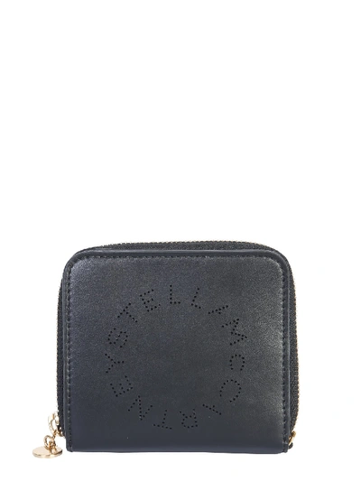 Shop Stella Mccartney Wallet With Logo In Nero
