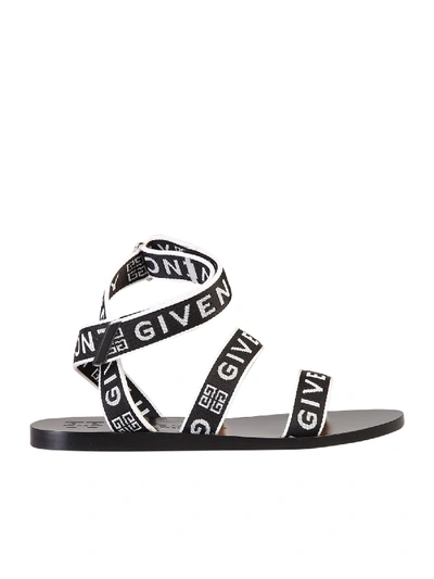 Shop Givenchy Branded Sandals In Multi