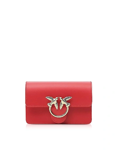 Shop Pinko Red Love Baby Simply Shoulder/belt Bag