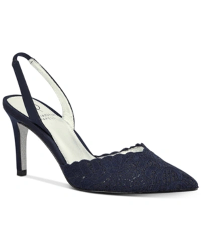 Shop Adrianna Papell Hallie Pumps Women's Shoes In Navy