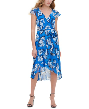 tommy hilfiger blue floral dress