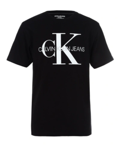 Doe alles met mijn kracht gat Blauwe plek Calvin Klein Kids' Jeans Big Boys Old School Logo T-shirt In Black |  ModeSens