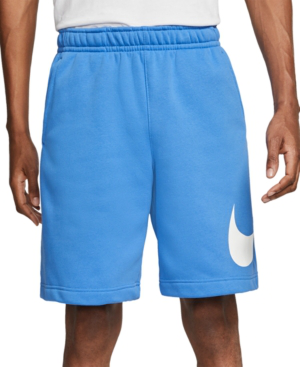 nike club fleece shorts blue