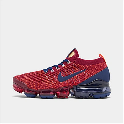 Shop Nike Men's Air Vapormax Flyknit 3 Running Shoes In Red
