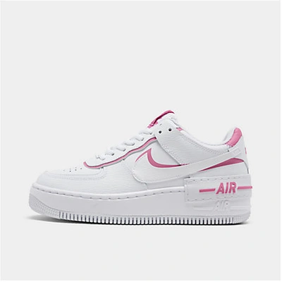 Shop Nike Women's Air Force 1 Shadow Casual Shoes In White
