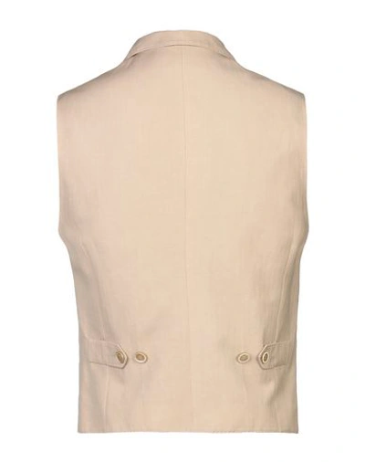 Shop Brunello Cucinelli Man Vest Beige Size 40 Wool, Linen