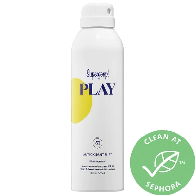 Shop Supergoop ! Play Antioxidant Body Sunscreen Mist Spf 50 6.0 oz/ 177 ml