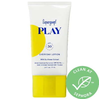 Shop Supergoop ! Mini Play Everyday Lotion Spf 50 With Sunflower Extract 2.4 oz/ 71 ml