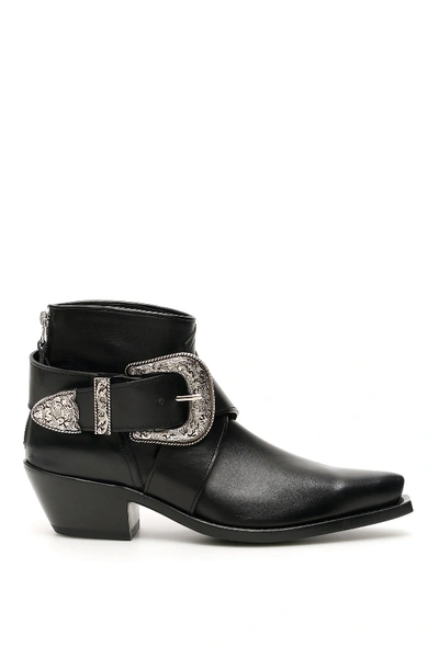 Shop R13 Cowboy Boots In Black (black)