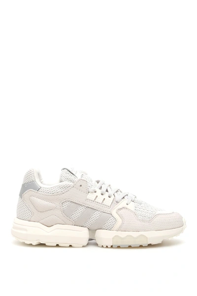 Shop Adidas Originals Zx Torsion Sneakers In Grey One (grey)