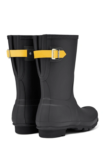 Shop Hunter Original Short Back Adjustable Waterproof Rain Boot In Lna Lgtyel