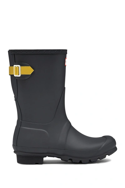 Shop Hunter Original Short Back Adjustable Waterproof Rain Boot In Lna Lgtyel